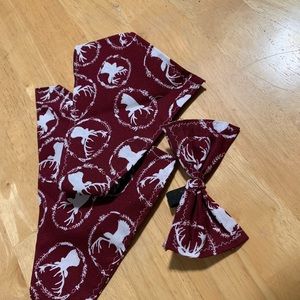 Pet bandanas and bow tie